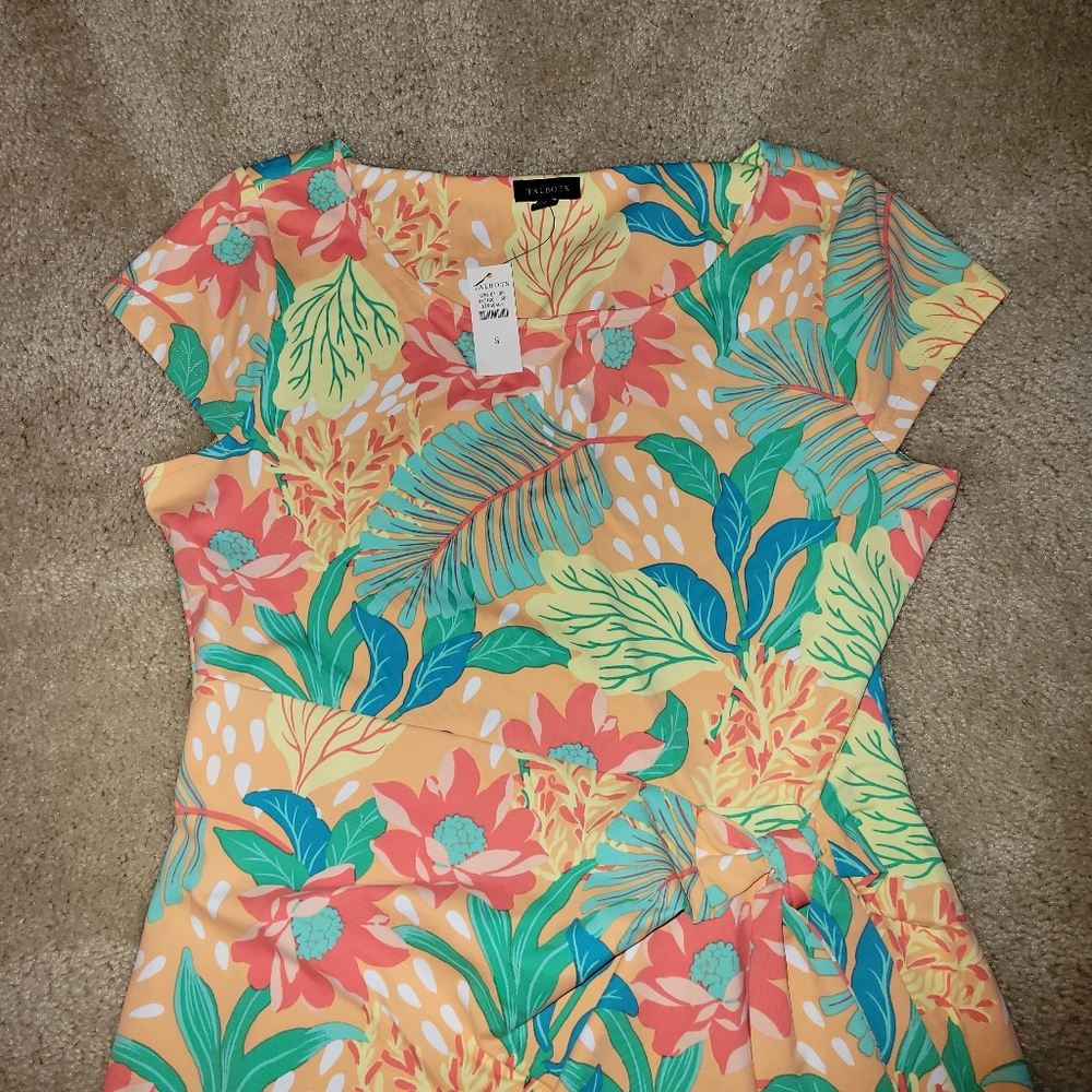 Talbots Floral Tropical Dress - Picture 2 of 5